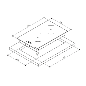 Placa Faber FBH 32 BK