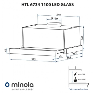 Minola HTL 6734 BL 1100 LED