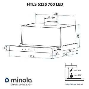 Minola HTLS 6235 BL 700 LED