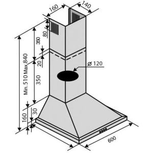 VENTOLUX Lido 60 BK 700