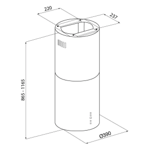 GLOBALO Cylindro Isola 39.4