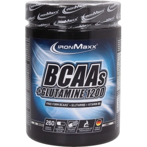 Aminoácidos IronMaxx BCAAs plus Glutamine 1200 260 cap