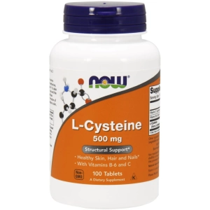 Aminoácidos Now L-Cysteine 500 mg 100 tab