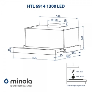 Minola HTL 6914 BL 1300 LED