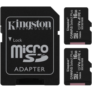 Kingston microSDHC Canvas Select Plus 2 Pack 32Gb