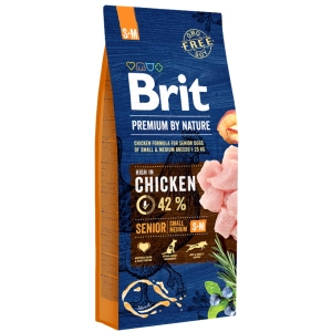 Comida para perros Brit Premium Senior S+M 3 kg