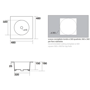 Lavabo AXA Skyland 32133