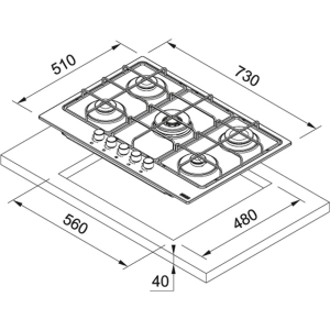 Franke FHSM 755 4G DC OA E