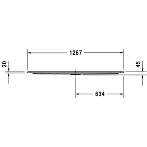 Plato de ducha Duravit Starck Slimline 720135