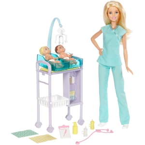 Muñeco Barbie Baby Doctor Playset DVG10