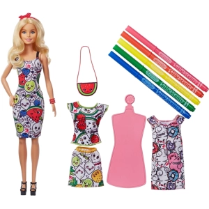 Muñeca Barbie Crayola Color-In Fashion GGT44