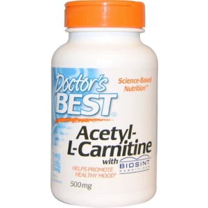 Quemador de grasa Doctors Best Acetyl-L-Carnitine 500 mg 120 cap