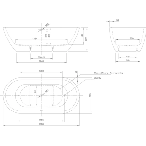 Bañera Knief Form 190x90