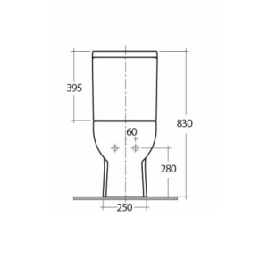 Inodoro Rak Ceramics Tonique TQ16AWHA