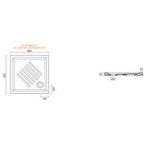 Catalano Verso 80x80 18080H600