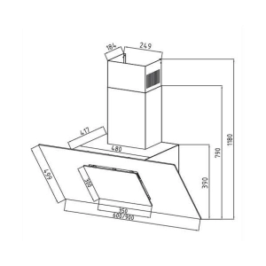 Pyramida HEF 30 J-600 BL