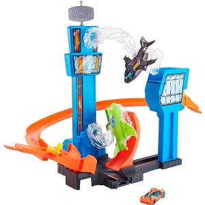 Seguimiento automático / ferrocarril Hot Wheels Jet Jump Airport