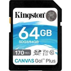 ¡Tarjeta de memoria Kingston SDXC Canvas Go! Plus 64 GB