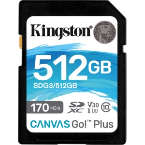 ¡Tarjeta de memoria Kingston SDXC Canvas Go! Plus 512 GB