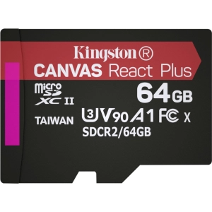 Tarjeta de memoria Kingston microSDXC Canvas React Plus