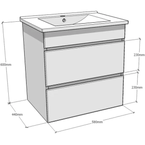 Mueble bajo lavabo Volle Nemo 80