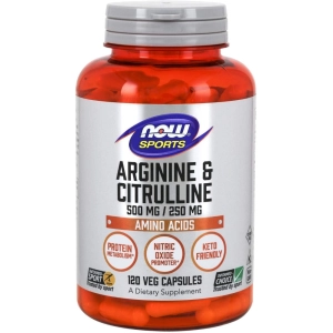 Aminoácidos Now Arginine and Citrulline Caps 120 cap