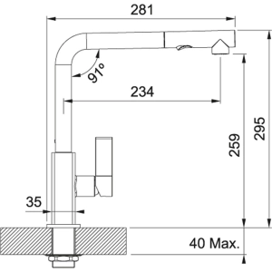 Franke Maris Pull Out Spray 115.0392.357