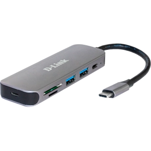 Lector de tarjetas / USB-hub D-Link DUB-2325