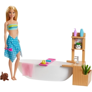 Muñeco Barbie Fizzy Bath Doll and Playset GJN32