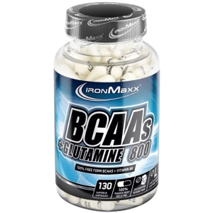 Aminoácidos IronMaxx BCAAs plus Glutamine 800 130 cap