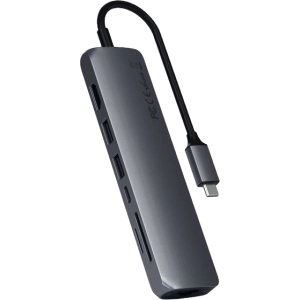 Lector de tarjetas / USB-hub Satechi Type-C Slim Multi-Port with Ethernet