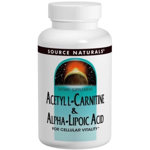 Quemador de grasa Source Naturals Acetyl L-Carnitine/Alpha-Lipoic Acid 650 mg 60 tab