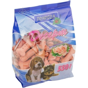 Comida para perros Priroda Dessert Croissants Bacon Beef 0,55 kg