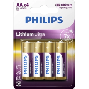 Acumulador / batería Philips Ultra Lithium 4xAA