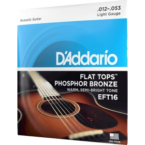 DAddario Flat Top Phosphor Bronze 12-53