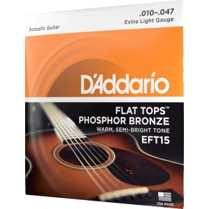 DAddario Flat Top Phosphor Bronze 10-47