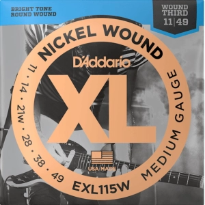 Cuerdas DAddario XL Nickel Wound Third 11-49