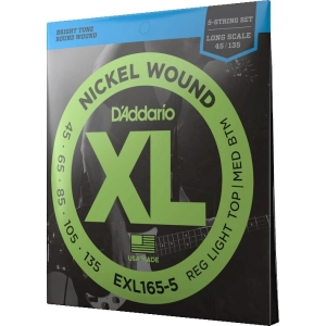 DAddario XL Nickel Wound Bass 5-String 45-135