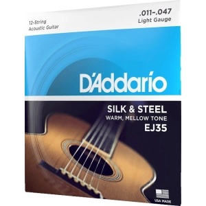 DAddario Acoustic Silk and Steel 12-String 11-47