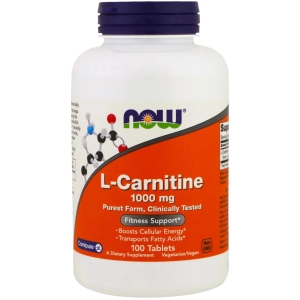 Quemador de grasa Now L-Carnitine 1000 mg 50 tab