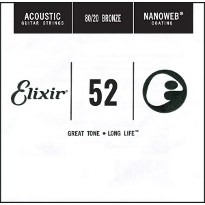 Cadenas Elixir Acoustic Nanoweb 80/20 Bronze Single 52