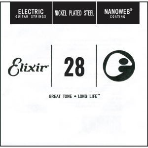 Cadenas Elixir Electric Nanoweb Nickel Plated Steel Single 28