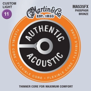 Cadenas Martin Authentic Acoustic Flexible Core 92/8 Phosphor Bronze 11-52