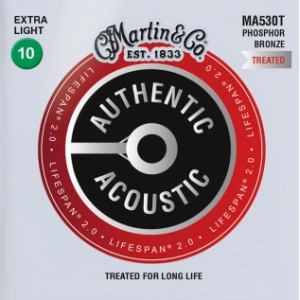 Cadenas Martin Authentic Acoustic Lifespan 2.0 Phosphor Bronze 10-47