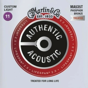 Cadenas Martin Authentic Acoustic Lifespan 2.0 Phosphor Bronze 11-52