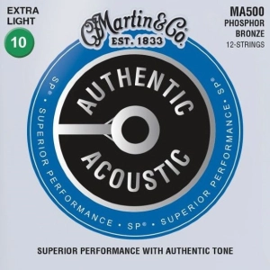 Cadenas Martin Authentic Acoustic SP Phosphor Bronze 12-String 10-47