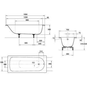 Kaldewei Eurowa 150x70