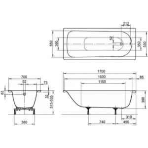 Kaldewei Eurowa 170x70