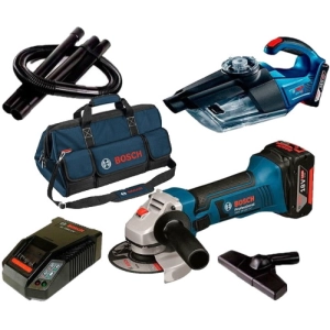 Juego de herramientas eléctricas Bosch GWS 18-125 LI + GAS 18V-1 Professional