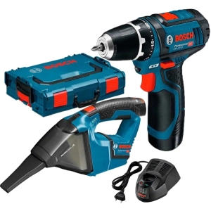 Juego de herramientas eléctricas Bosch GSR 12V-15 + GAS 12V Professional